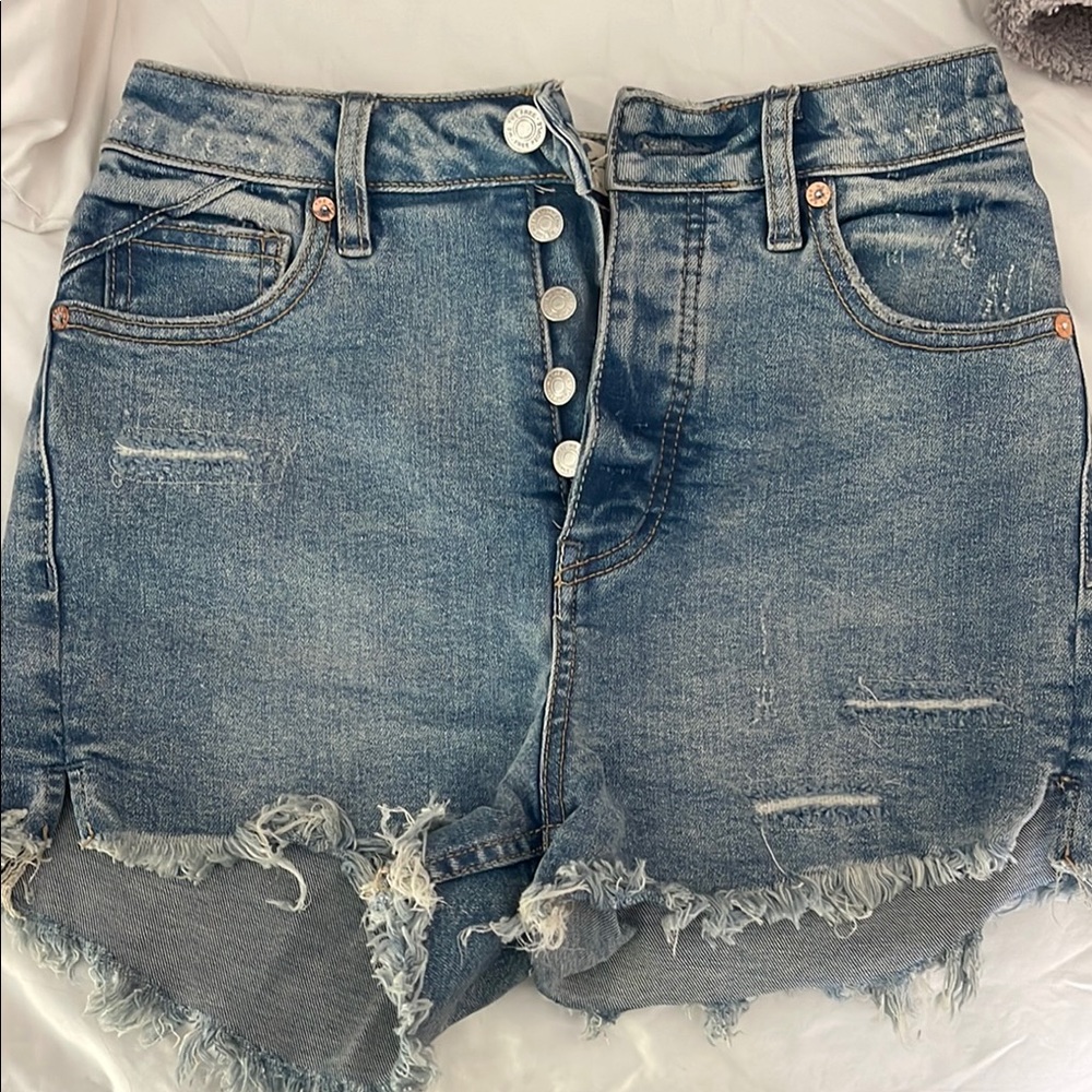 Denim Distressed Women's Shorts
